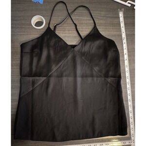 Express Satin Camisole XS Black Y2K Clubwear Coquette Minimalist Going Out Top